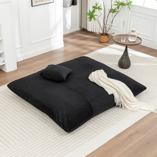 Soft Corduroy Foam Floor Bean Bag Chair - Omega Lifestyles