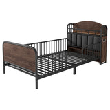 Twin Metal Platform Bed Frame With LED Light - Omega Lifestyles