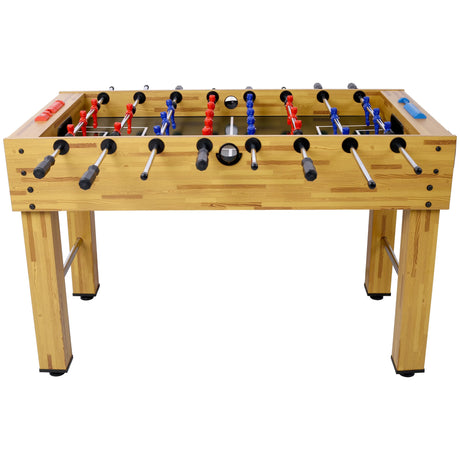 54-Inch Light Cherry Foosball Table With E-Z Spin Bearings - Omega Lifestyles
