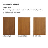 Lighted Oak Curio Cabinet With Adjustable Tempered Glass Shelves - Omega Lifestyles