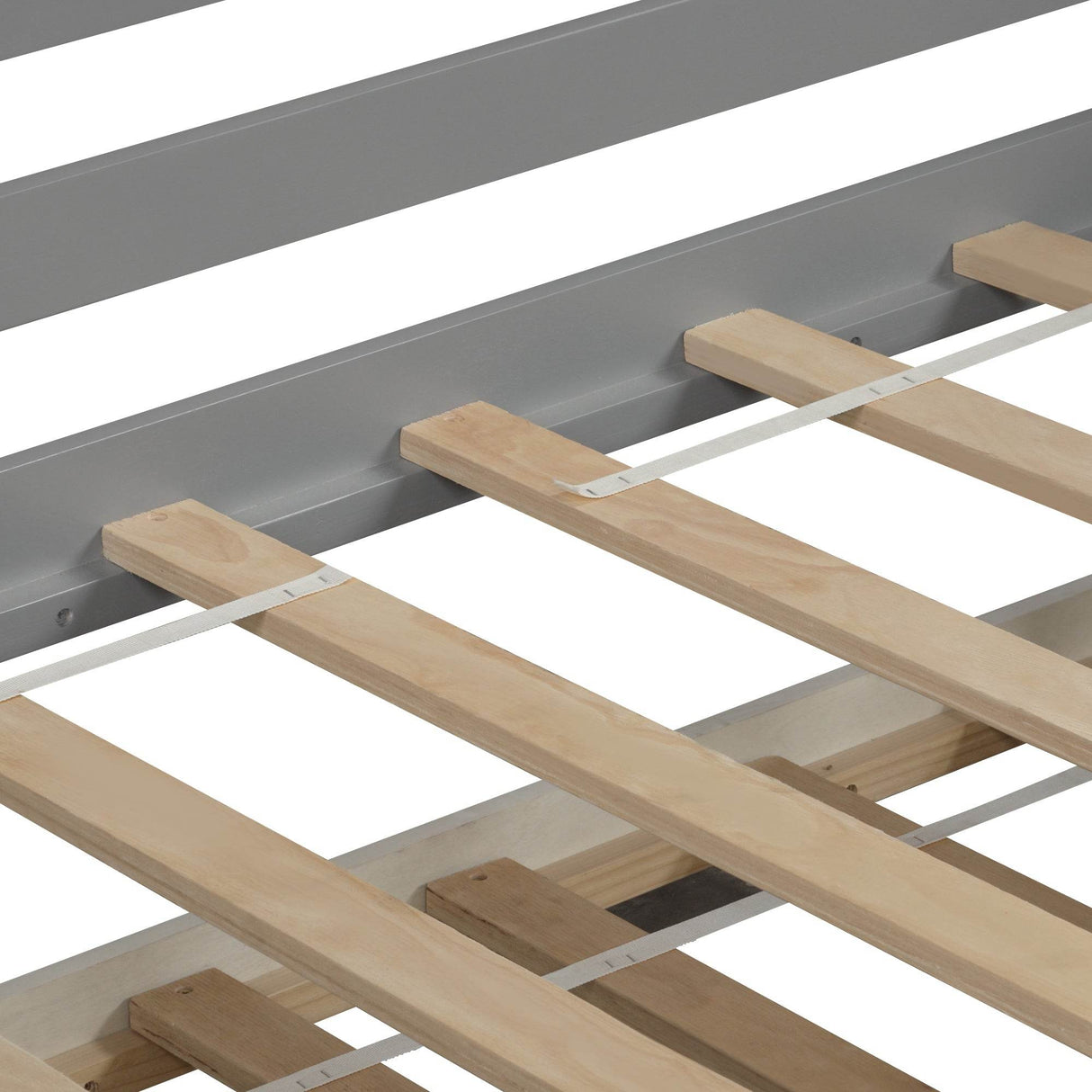 Twin Solid Wood Daybed With Trundle Gray - Omega Lifestyles