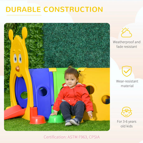 Colorful Kids Caterpillar Tunnel Play Structure Toy - Omega Lifestyles