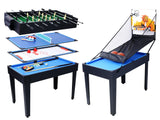 5-in-1 Multi-Game Table Billiards Foosball Ping Pong Basketball - Omega Lifestyles