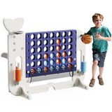 4-in-1 Adjustable Height Multi-Game Set With Mesh Bag - Omega Lifestyles