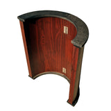 Modern 96-Inch Wood Poker Table With Cup Holders - Omega Lifestyles