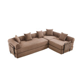 Convertible Folding Corduroy Memory Foam Sofa Bed - Omega Lifestyles