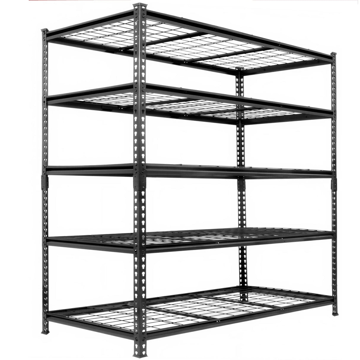 Heavy-Duty Adjustable Steel 5-Tier Storage Shelving Unit - Omega Lifestyles