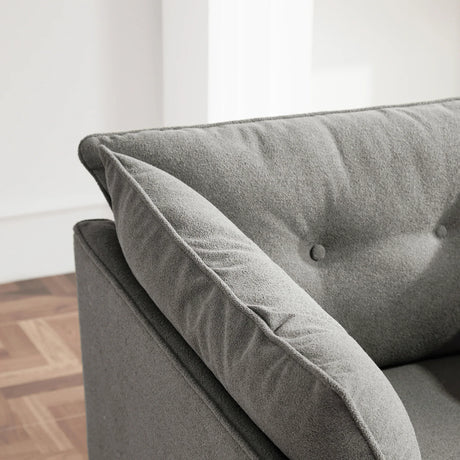 Modern Oversized Chenille Fabric Accent Armchair - Omega Lifestyles