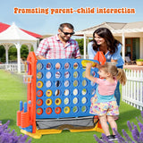4-in-1 Adjustable Height Indoor Outdoor Giant Game Set - Omega Lifestyles