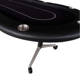 Foldable Modern 10-Inch 10-Player Poker Table - Omega Lifestyles