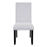 5-Piece Round Solid Wood Dining Table Set With Upholstered Chairs - Omega Lifestyles