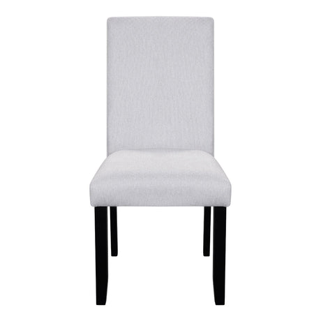 5-Piece Round Solid Wood Dining Table Set With Upholstered Chairs - Omega Lifestyles