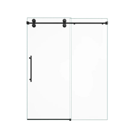 Frameless Matte Black 8mm Tempered Glass Shower Door - Omega Lifestyles
