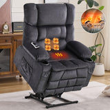 Dual Motor Power Lift Recliner Chair With Heat Massage - Omega Lifestyles