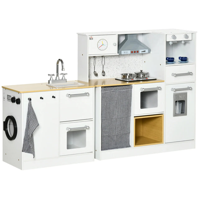 Wooden Kids Play Kitchen Set With Lights And Sound - Omega Lifestyles