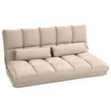 Adjustable Folding Floor Sofa Bed with Pillows - Omega Lifestyles