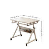 Adjustable Height Metal Puzzle Table With Storage Trays - Omega Lifestyles