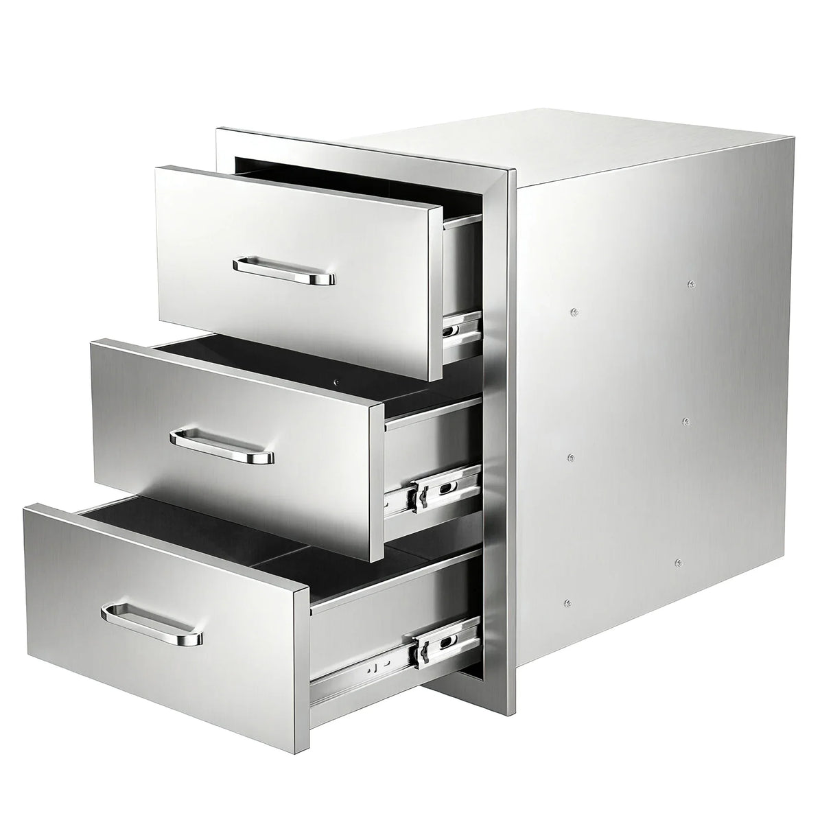 Stainless Steel Outdoor Kitchen Triple Drawer Cabinet - Omega Lifestyles