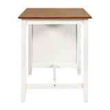 5-Piece Counter Height Rustic Farmhouse Dining Table Set - Omega Lifestyles