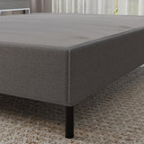California King Knock Down Fabric Metal Mattress Foundation - Omega Lifestyles