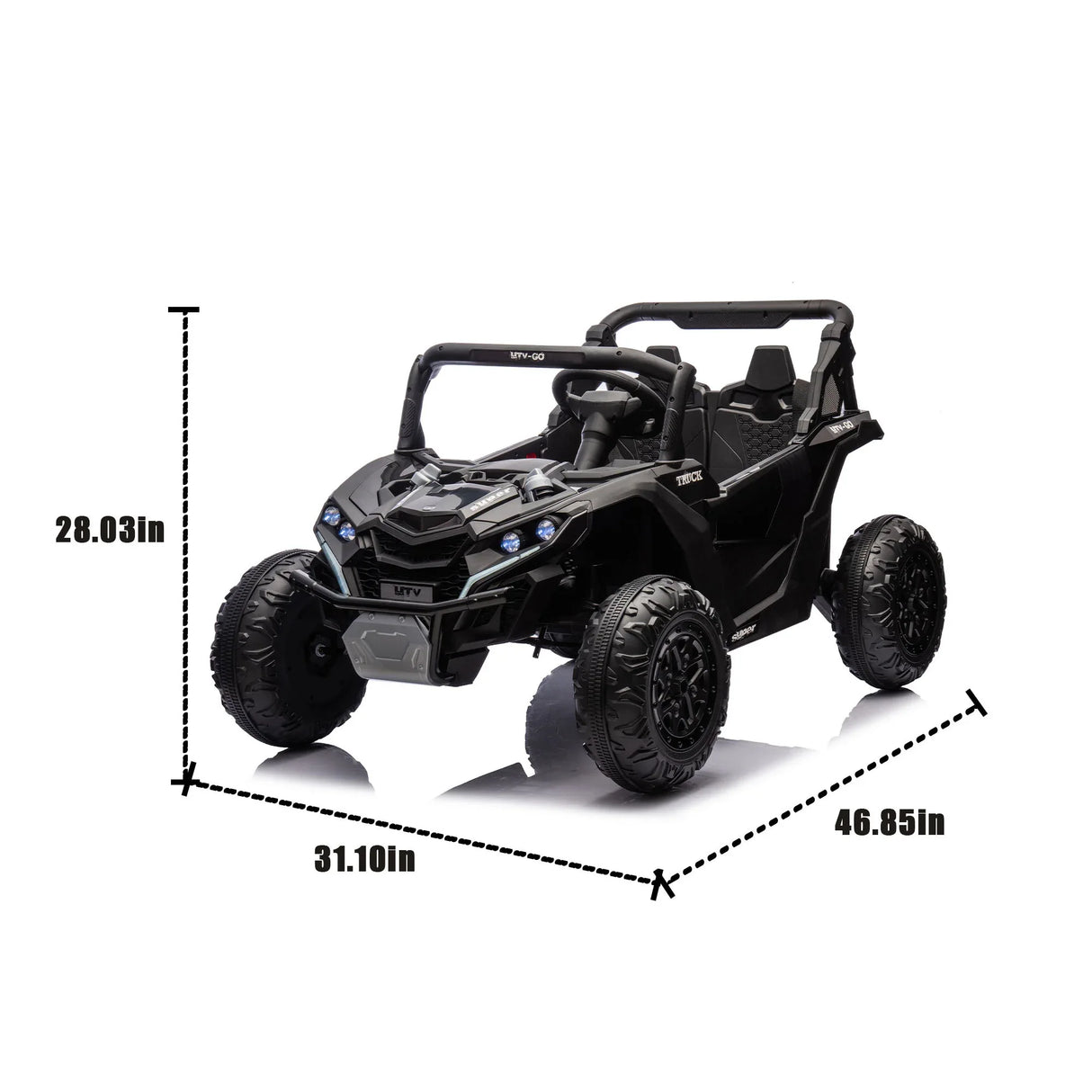 24V Two-Seater Remote Control Kids Ride On UTV - Omega Lifestyles