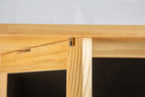 Rolling Kitchen Island Cart With Rubber Wood Tabletop - Omega Lifestyles