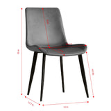 Modern PU Leather Ergonomic Dining Chairs Set of 4 - Omega Lifestyles