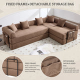 Convertible Folding Corduroy Memory Foam Sofa Bed - Omega Lifestyles