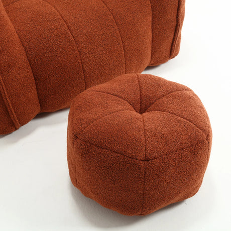 Soft Chenille High Resilient Foam Bean Bag Chair - Omega Lifestyles
