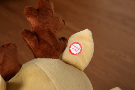 Soft Plush Fabric Kids Ride-On Rocking Horse Toy - Omega Lifestyles