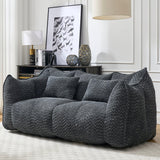 Dual Chenille Bean Bag Chair With High Resilience Foam - Omega Lifestyles