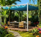Retractable Outdoor Pergola With Magnetic Canopy