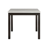 Transitional Casual Solid Wood Dining Table With 4 Stools Set - Omega Lifestyles