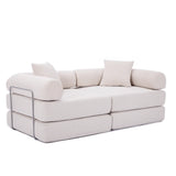 Modular Folding Corduroy Convertible Sofa Bed - Omega Lifestyles