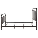 California King Farmhouse Dark Bronze Metal Bed Frame - Omega Lifestyles