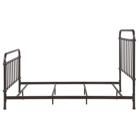 California King Farmhouse Dark Bronze Metal Bed Frame - Omega Lifestyles