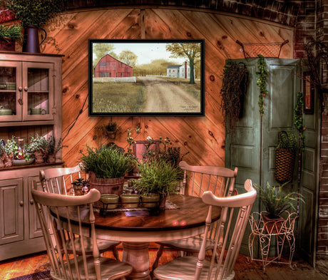 Multicolor Paper Framed Wall Art Summer Country Decor - Omega Lifestyles