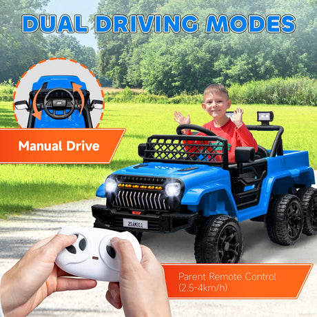Kids 12V 4x4 Electric Ride-On Car With Remote Control - Omega Lifestyles
