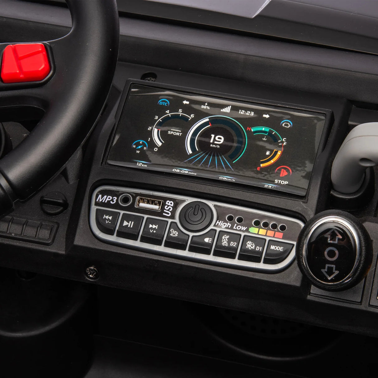 24V Two-Seater Ride On Dump Truck With Remote Control - Omega Lifestyles