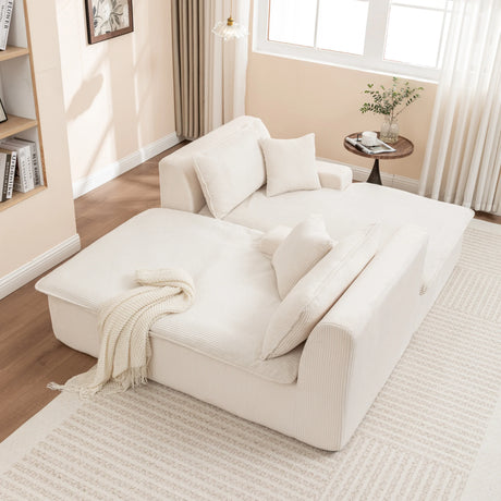 Corduroy Foam High-Density All-Foam Lounge Chair - Omega Lifestyles