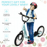 Youth Adjustable Handlebar Kids Scooter With Inflatable Tires - Omega Lifestyles