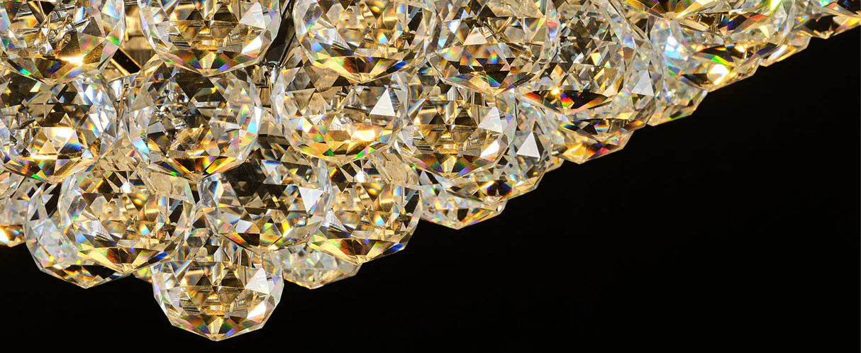 32-Inch French Empire Crystal Chandelier With 27 LED Lights - Omega Lifestyles