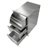 Stainless Steel Kitchen Cabinet With Paper Towel Holder - Omega Lifestyles