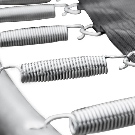 15-Inch Galvanized Steel Frame Safety Trampoline With Hoop - Omega Lifestyles