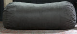 Microfiber Foam Filled Cylindrical Charcoal Bean Bag Chair - Omega Lifestyles