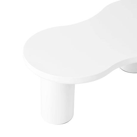 Nesting 2-Piece White MDF Coffee Table Set - Sleep Galleria