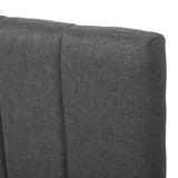 Twin Upholstered Linen Platform Bed With Trundle And Drawers - Omega Lifestyles