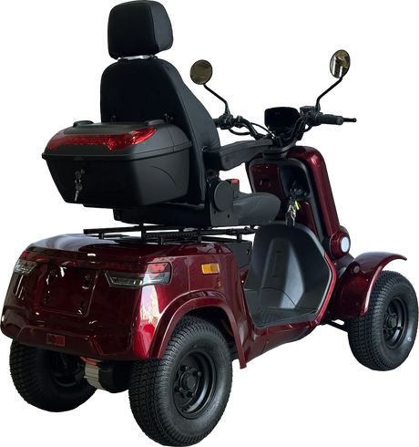 Heavy Duty 4-Wheel Mobility Scooter With Dual-Brake System - Omega Lifestyles