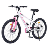 24-Inch Steel Frame Kids Mountain Bike Age 9-12 - Omega Lifestyles