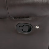 Manual Faux Leather Recliner Chair With LED Light Strip - Omega Lifestyles